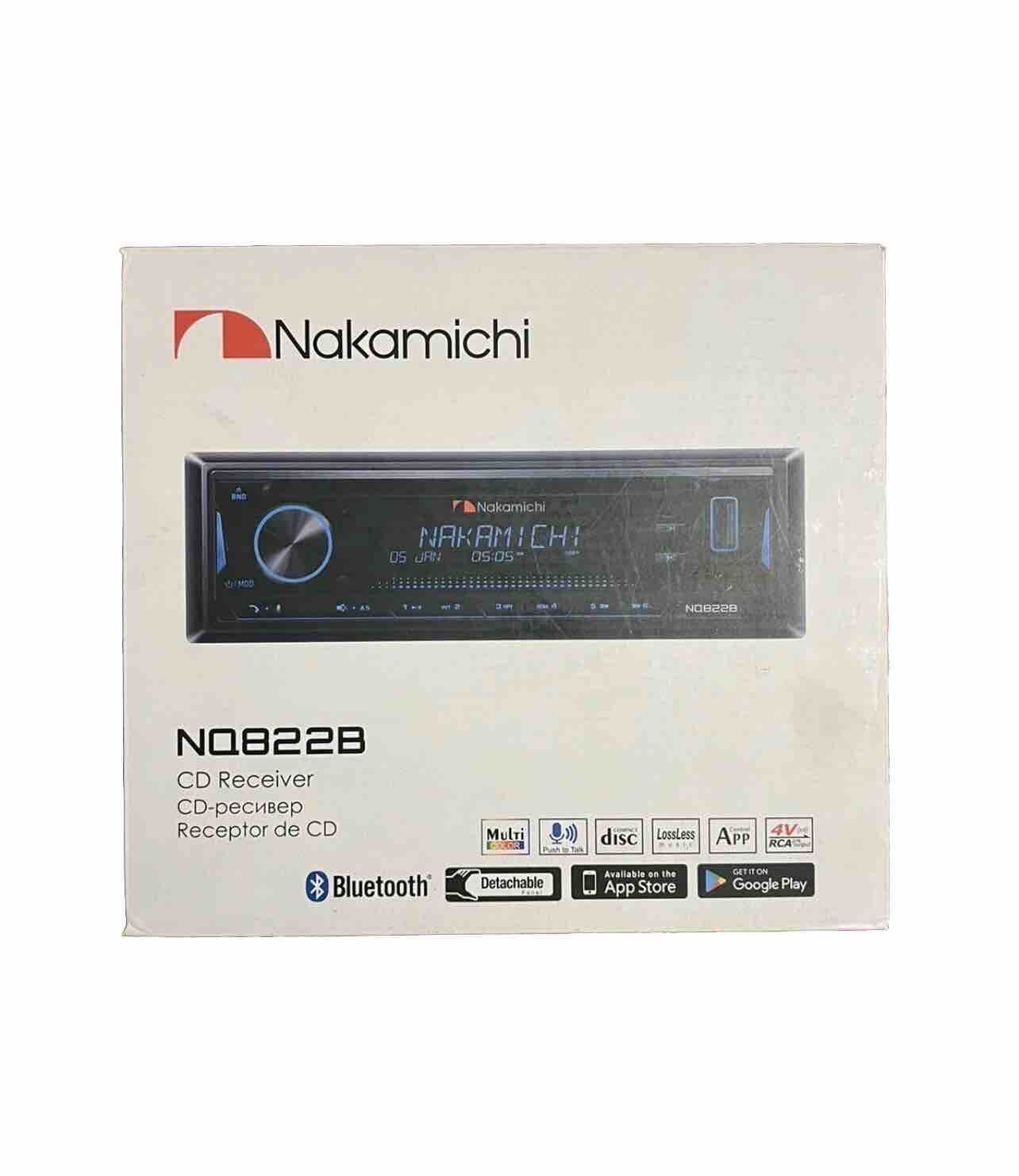 NEW Nakamichi Bluetooth & CD Car in-Dash Stereo Receiver (NQ822B)