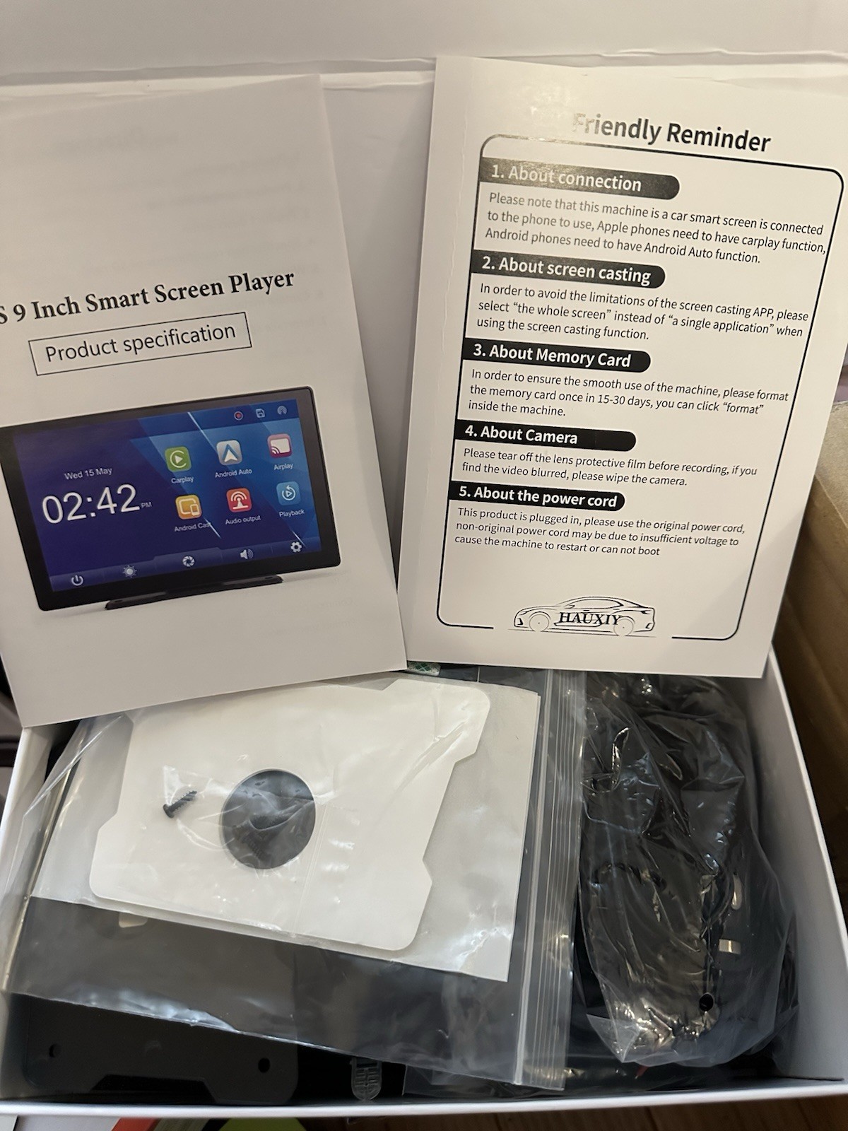 Q9S Wireless Smartscreen Stereo – CarPlay and Android Auto