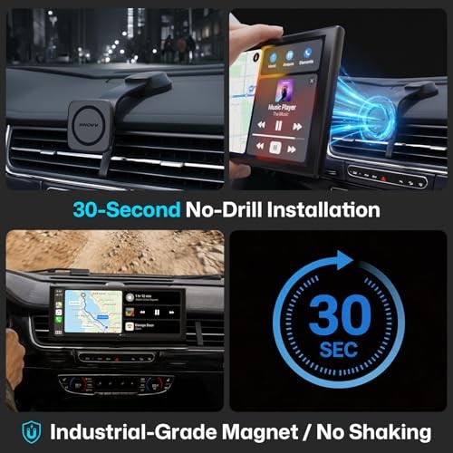 CarPlay Screen for Car, 10.3″ Wireless Apple CarPlay & Android Auto, Plug & V1