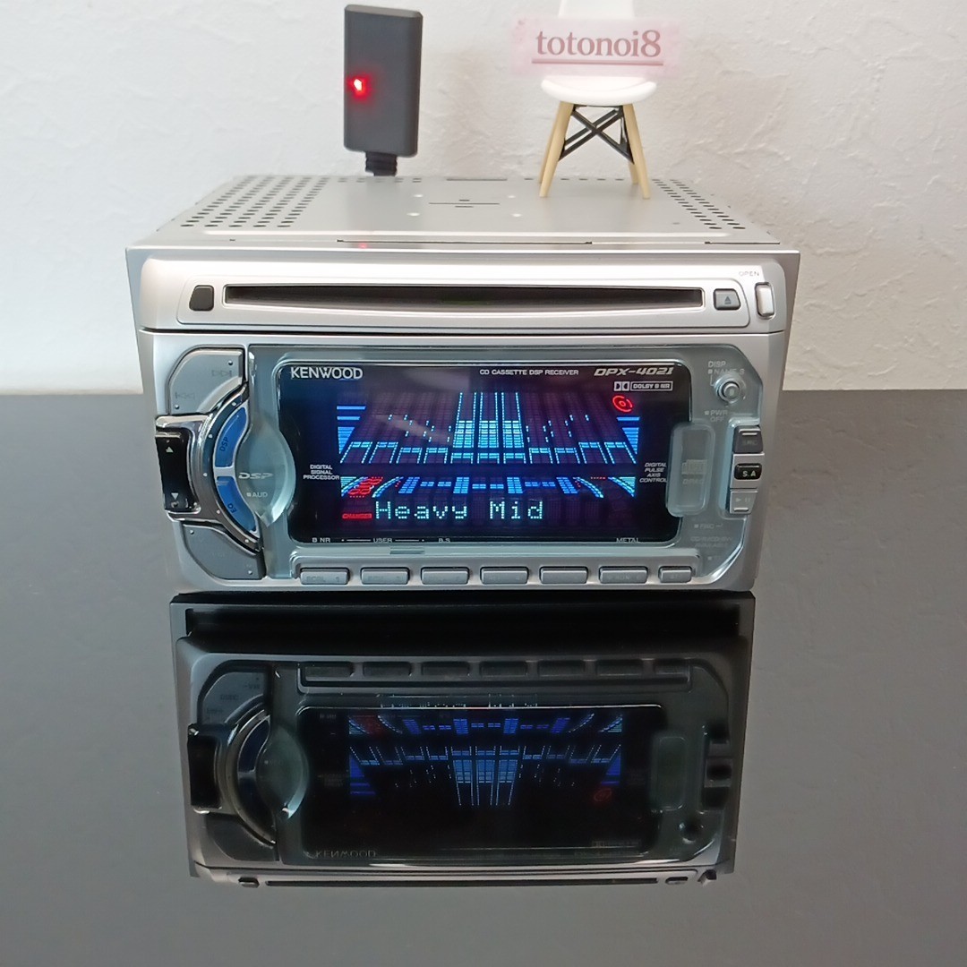 KENWOOD DPX-4021 2DIN CD/Cassette Car Audio DSP Receiver – Checked and Working