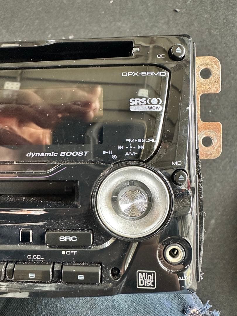 KENWOOD DPX-55MD CD MD Receiver Car Audio Head Unit Stereo Player Tested Working