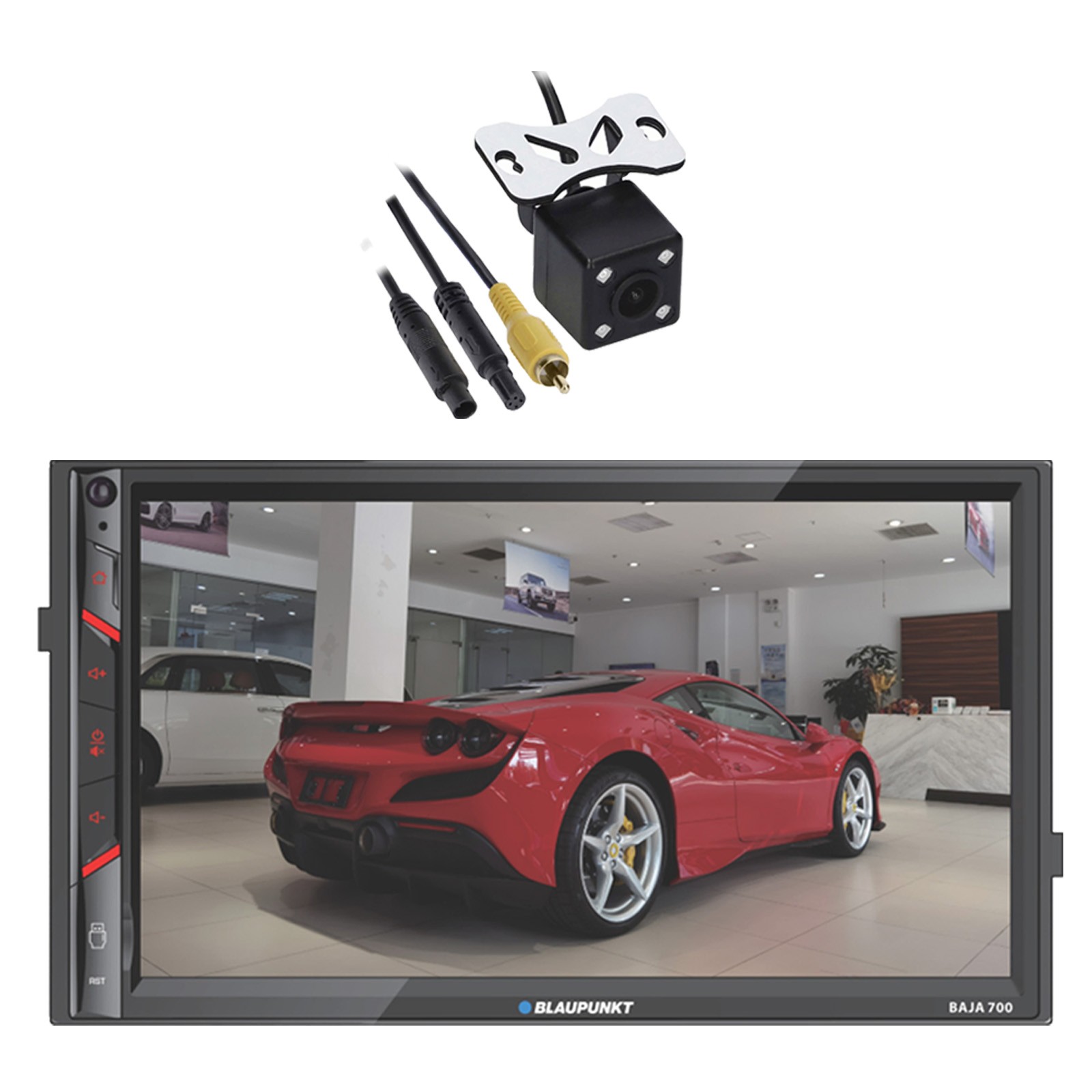 Blaupunkt BAJA 700 7″ Touchscreen Bluetooth AM/FM Receiver, Back-up Camera