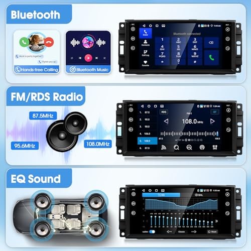 Android 15 Car Stereo for [4+64G] with Mirror Link