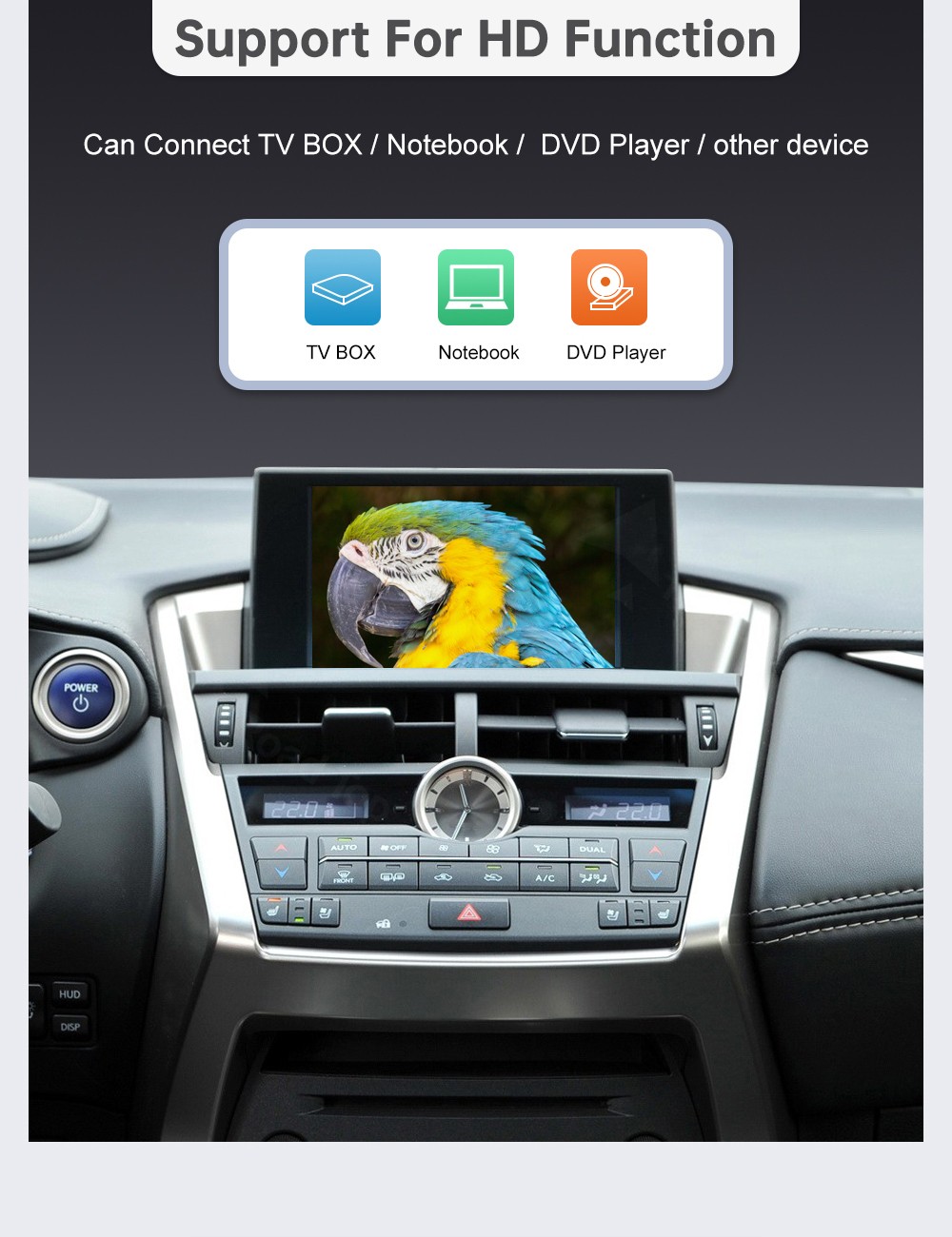 Roadtop Wireless Carplay Retrofit Module For Lexus GS IS NX ES RX UX CT LX LC RC