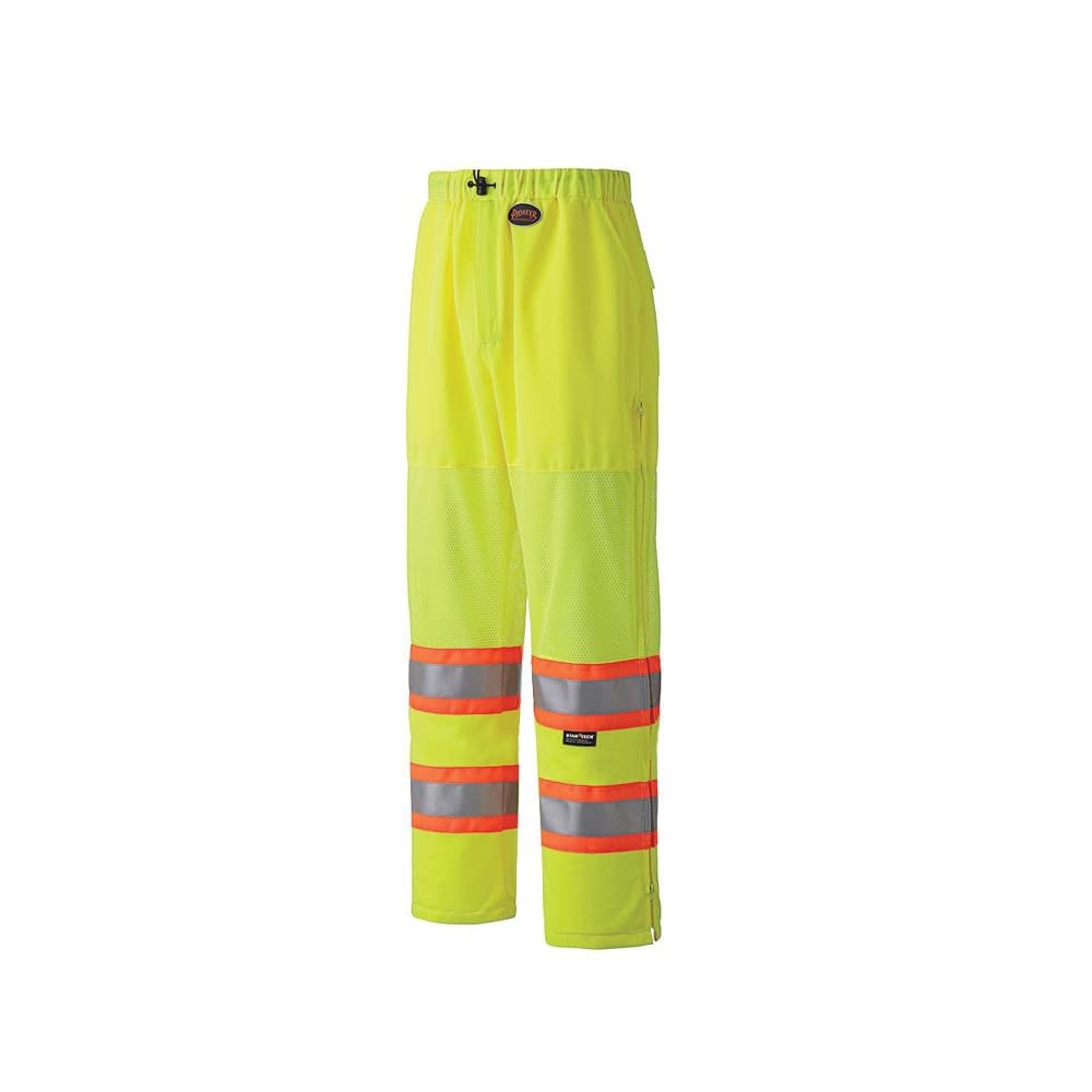 Hi Vis Lightweight Traffic Safety Work Pants for Men & Women – Reflective Tap…