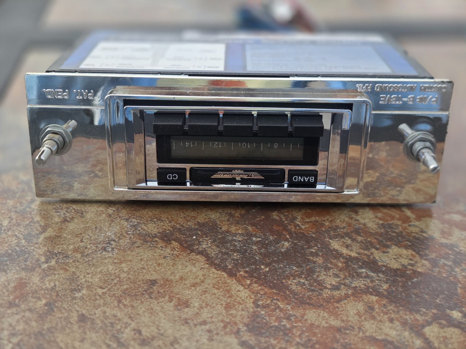 Custom Auto Sound Modelt bve-630 Radio And Cd Player For 55 To 57 Ford Tbird