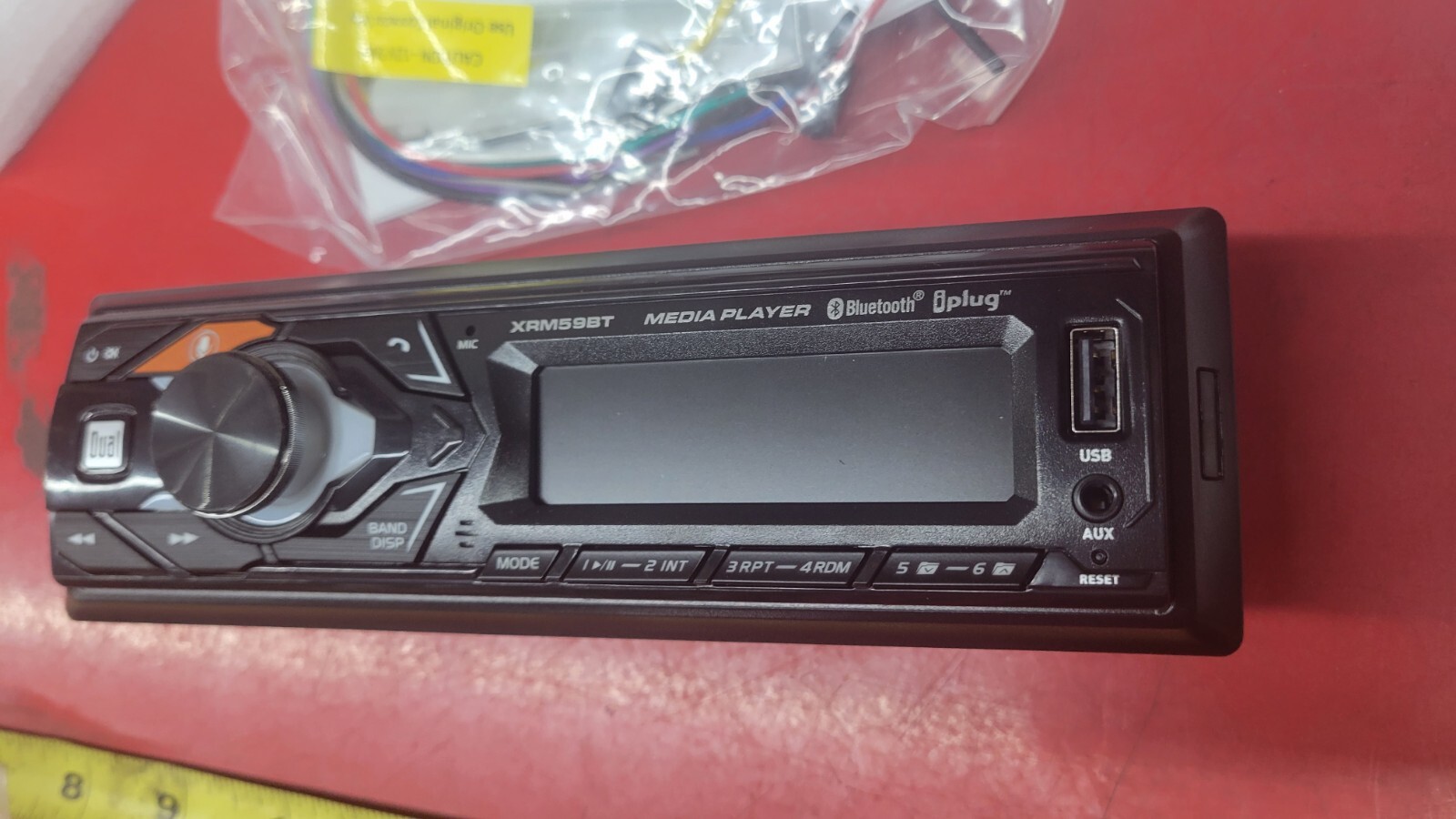 DUAL ELECTRONICS XRM59BT Single Din Mechless Bluetooth Media Receiver