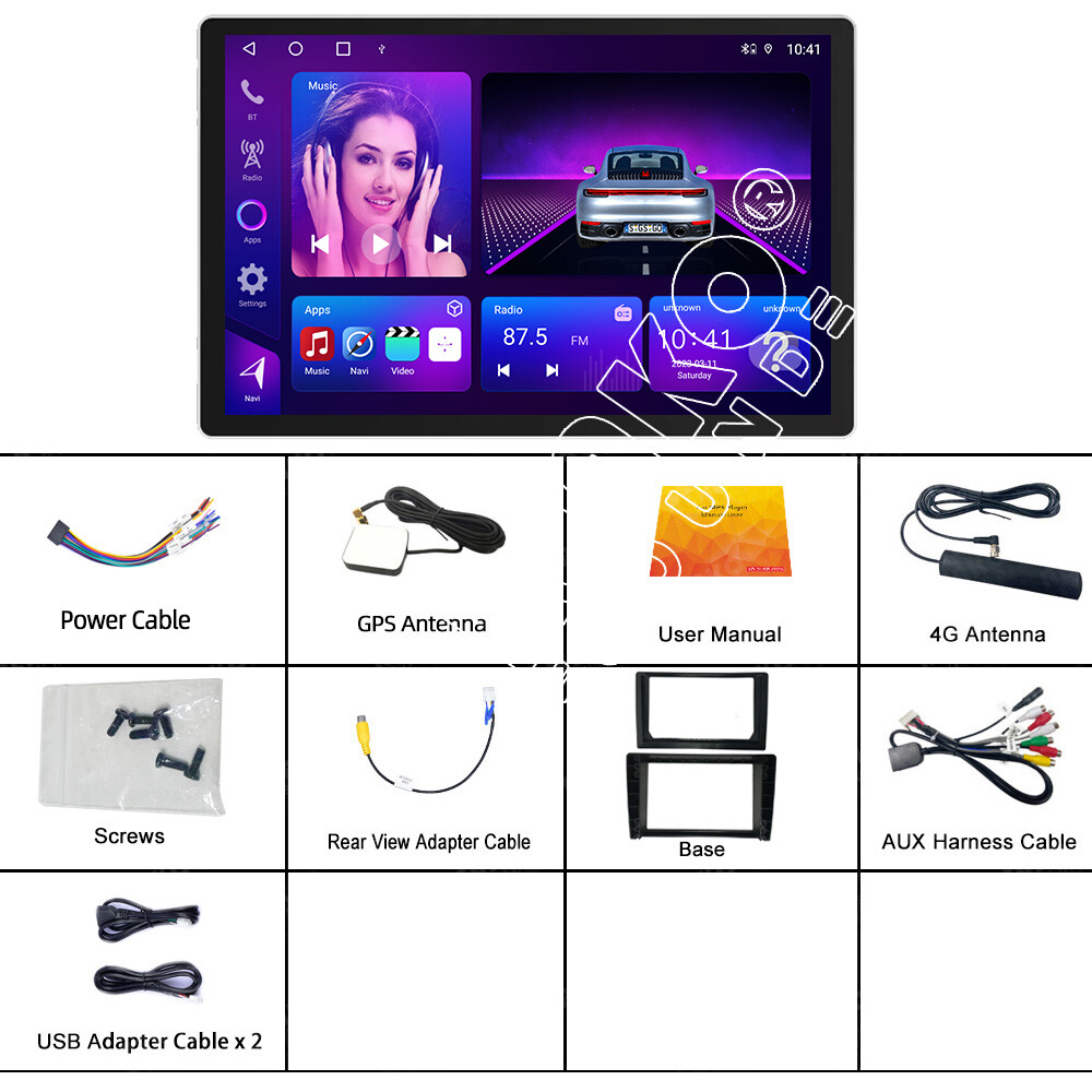 13.1”Android 13 Radio 4+64GB Car Stereo 4G DSP Carplay QLED Screen WiFi Carplay