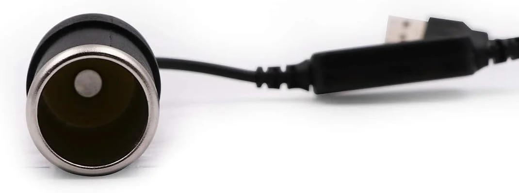 USB A Male to 12V Car Cigarette Lighter Socket Female Converter Cable 2-Pack ..
