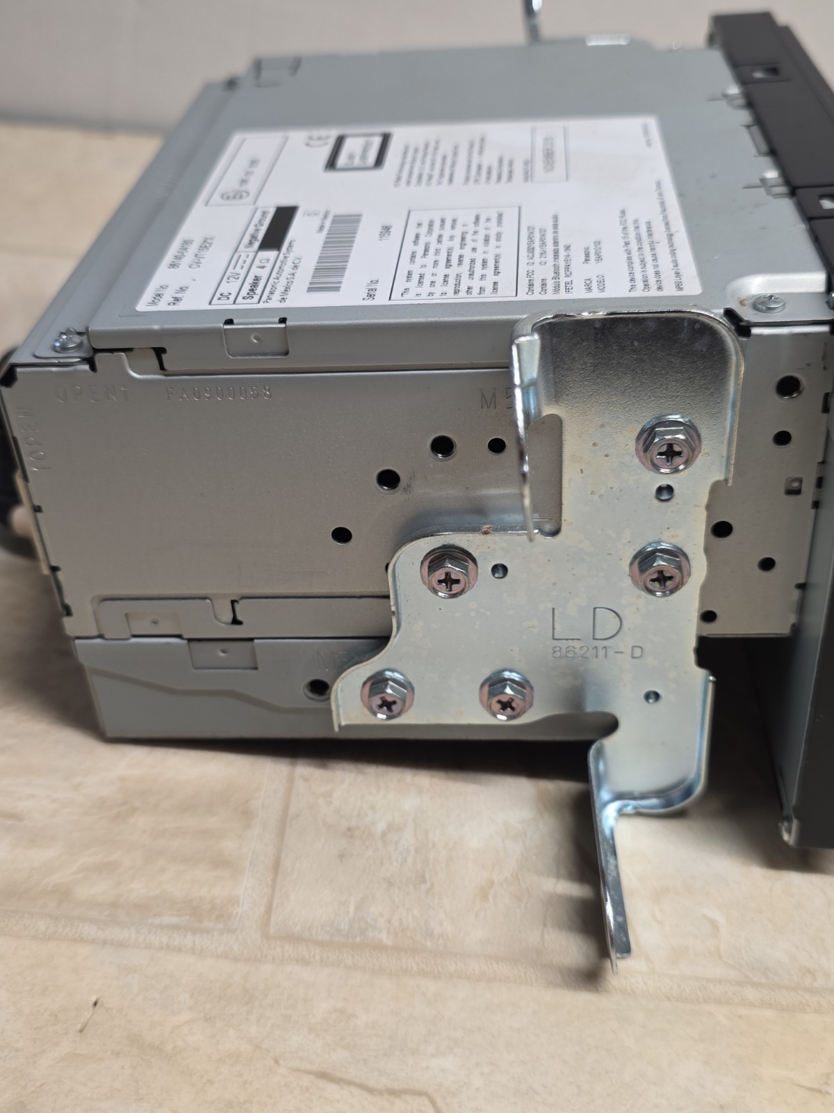 2016 – 2019 Toyota Tacoma Audio Radio Display Screen OEM Model No. 86140-04180