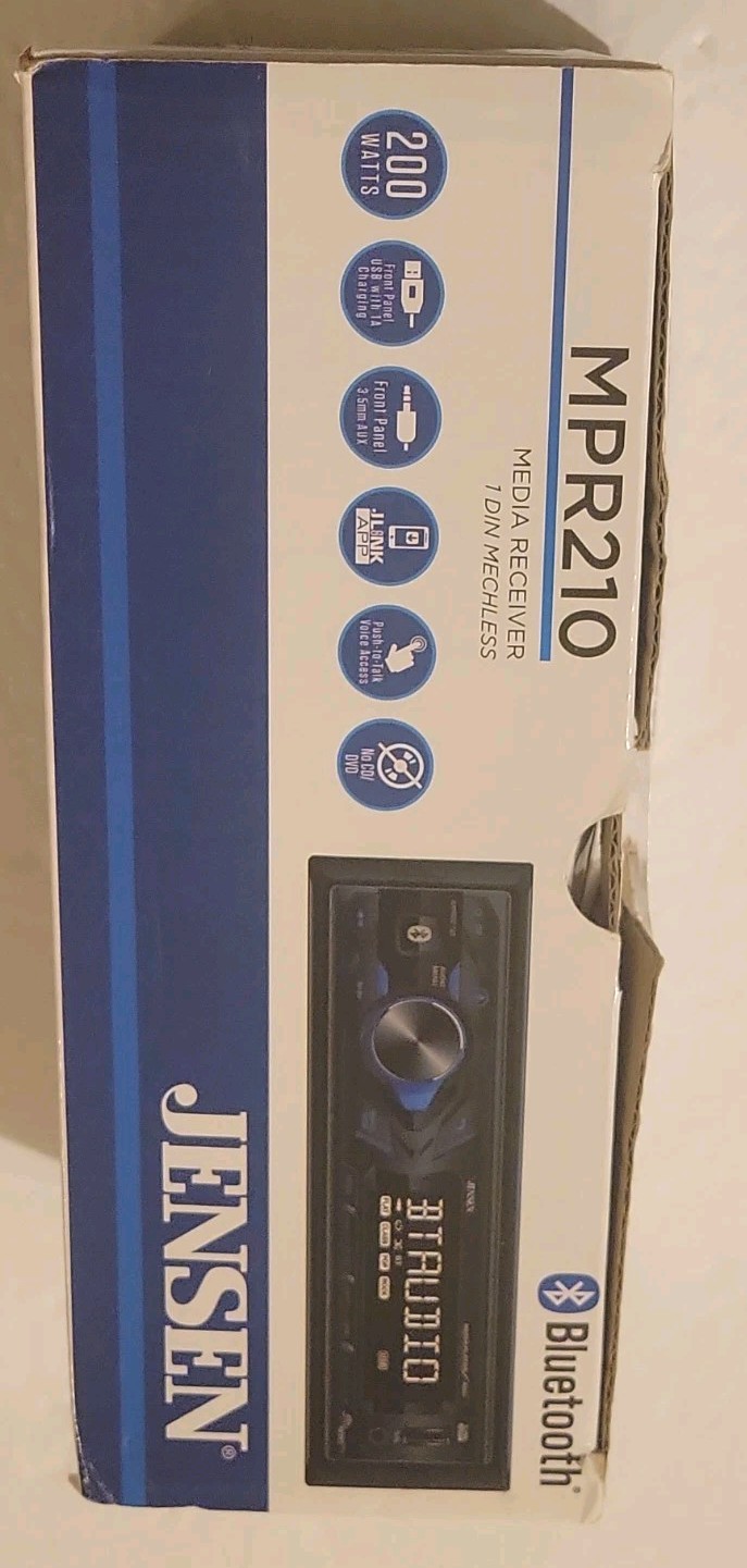 Jensen MPR2110 Digital Media Receiver 1 Din Mechless Am/Fm Bluetooth Mp3 LCD NEW