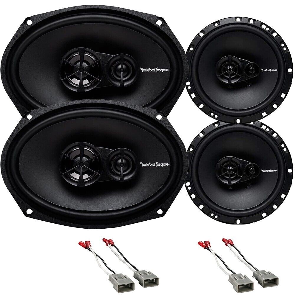Rockford Fosgate Prime 6.5 Front | 6×9 Rear Speakers for 1998-2007 Honda Accord