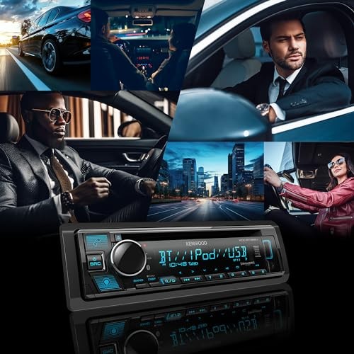 Kenwood KDC-BT382U CD Receiver w/ 1.5 Line Text Display & Bluetooth/Amazon Alexa
