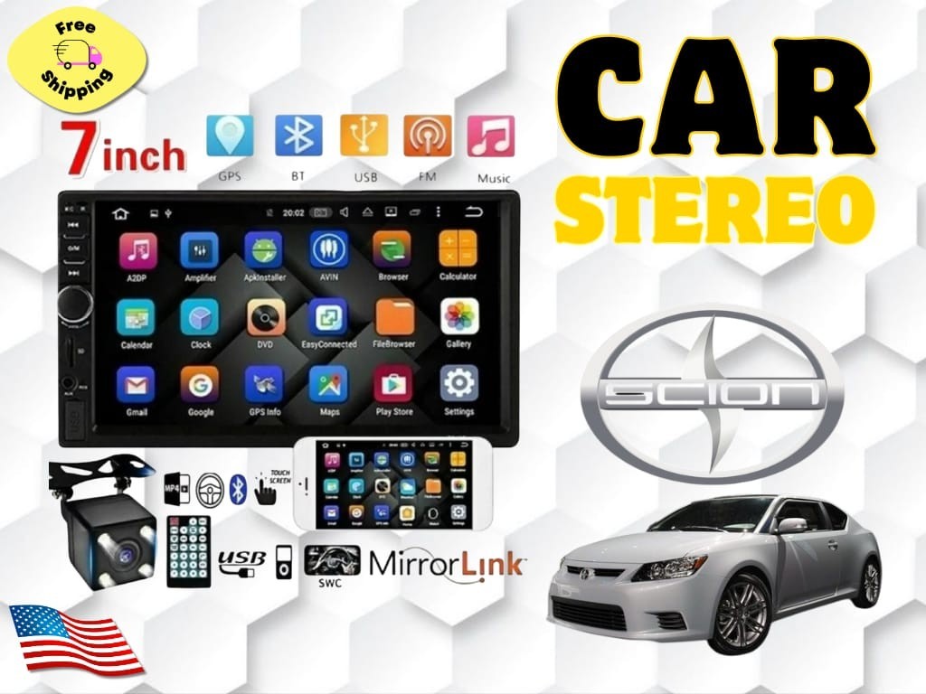 For all SCION car stereo 7″ LCD Screen USB/SD/AUX black