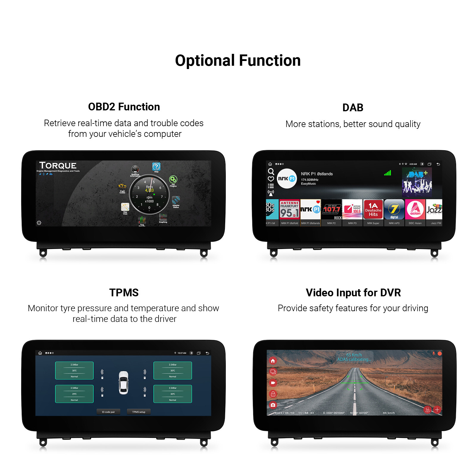 Android 13 8-Core 8+128G Car Play 4G GPS Stereo For Mercedes-Benz C-W204 2007-10