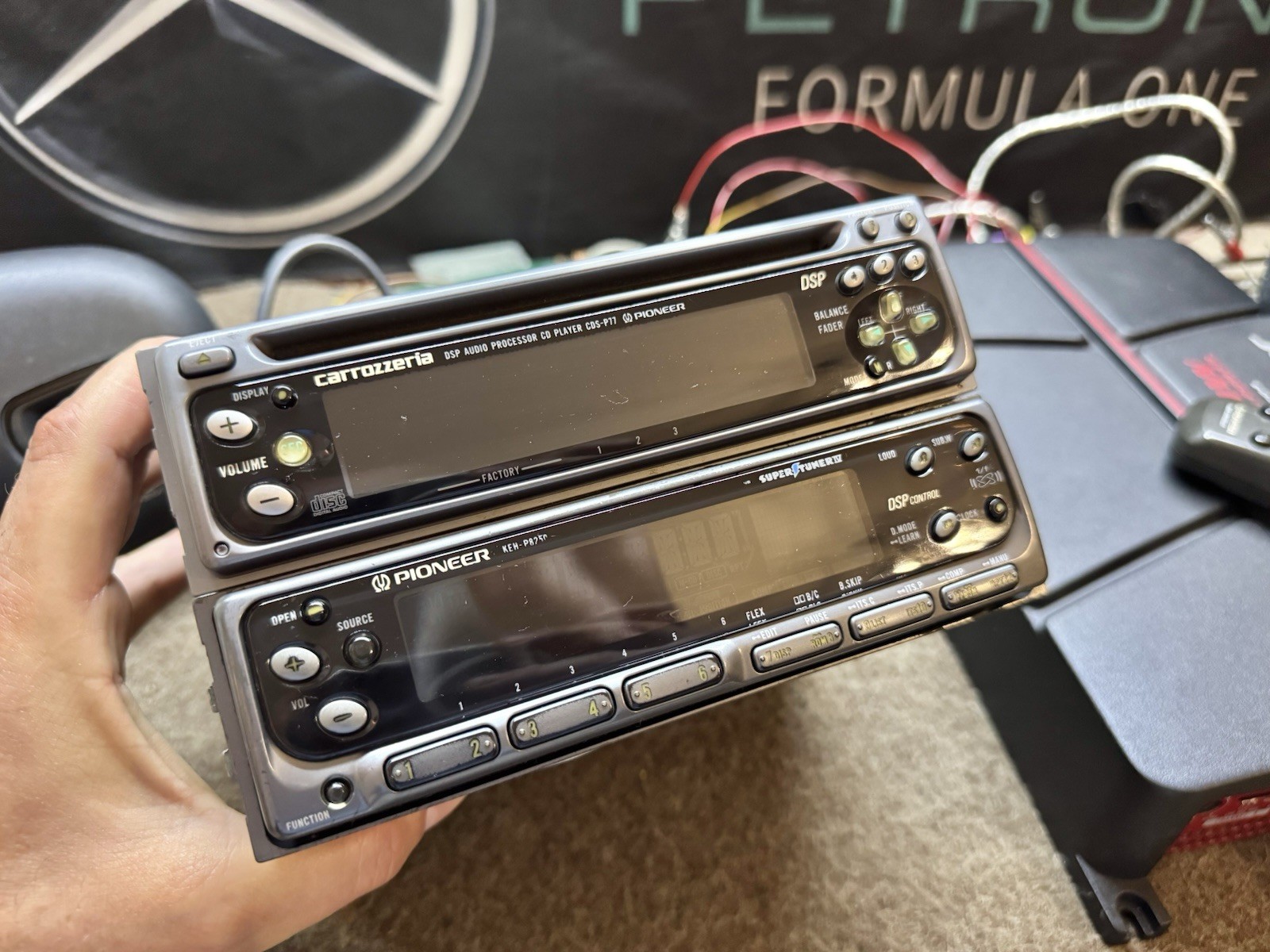 PIONEER CARROZZERIA KEH-P8250 Cassette & CDS-P77 DSP Audio Processor & GM-A4704