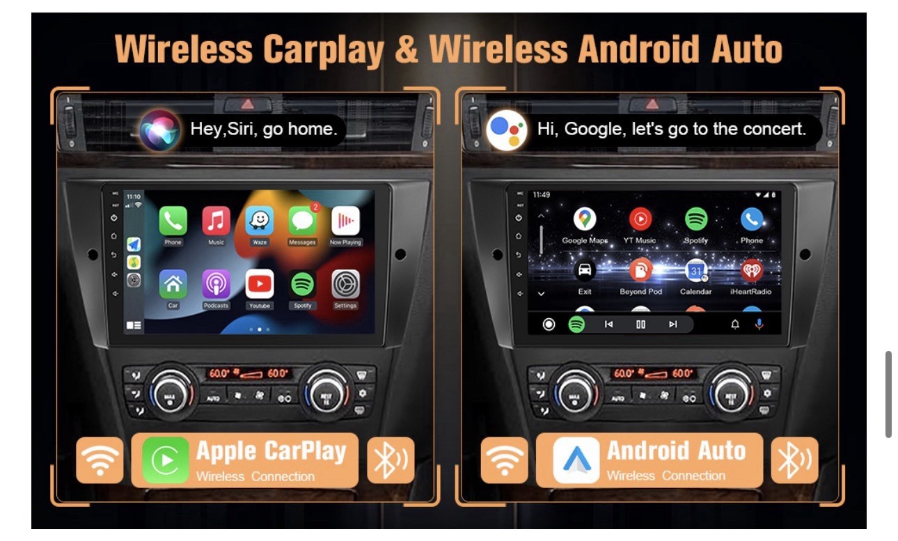 Naifay Android Car Radio for BMW 3 Series (E90/91/92/93) Touchscreen, Back Up Ca