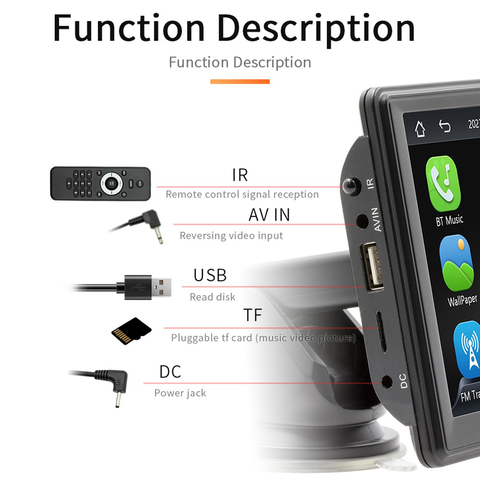 Portable Car MP5 Player With 7-Inch HD Screen Supports CarPlay EIFE