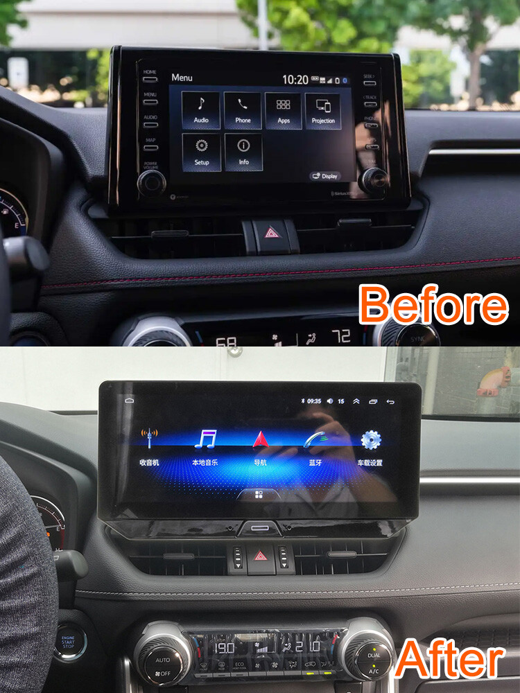 12.3 inch Android 14 For Toyota RAV4 2020 Car Stereo Radio GPS Navi WIFI 32GB