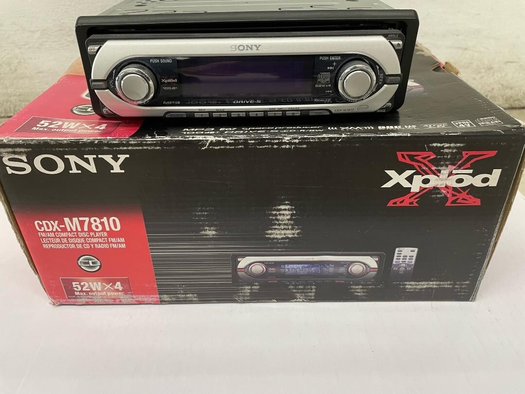 Sony Xplod CDX-M7810 player New in the box no remote