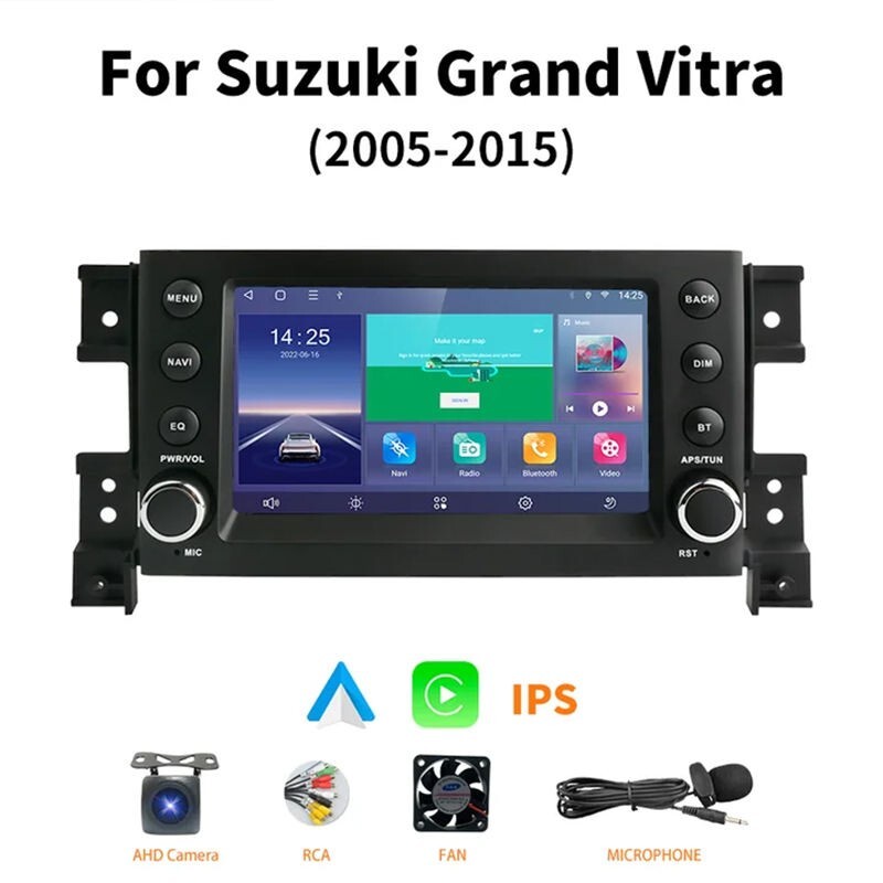 Car Multimedia Player For Suzuki Grand Vitara 2005-2015 Car Radio Stereo GPS