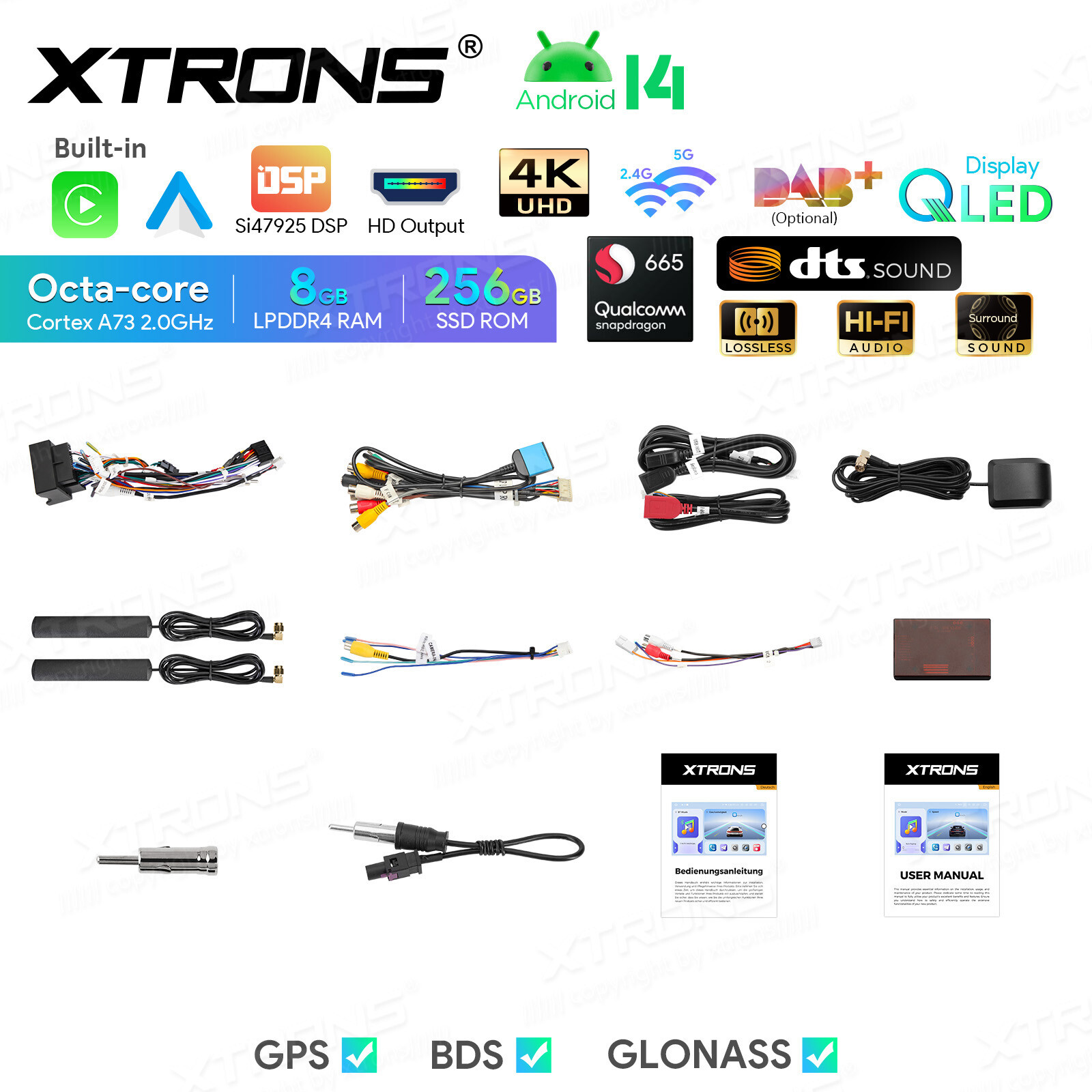 9” Android 14 8-Core Car GPS Radio Stereo WiFi 4Glte For Mercedes-Benz W164 X164