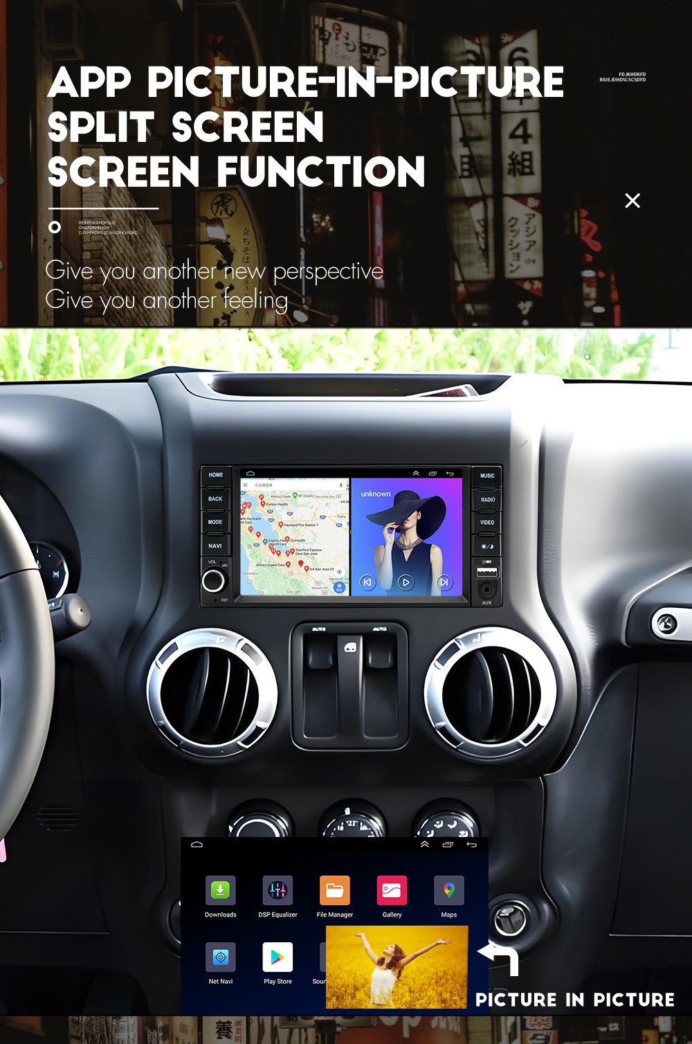Car Stereo Radio GPS Player WIFI BT For Carplay FFit For Jeep Compass 2010-2016