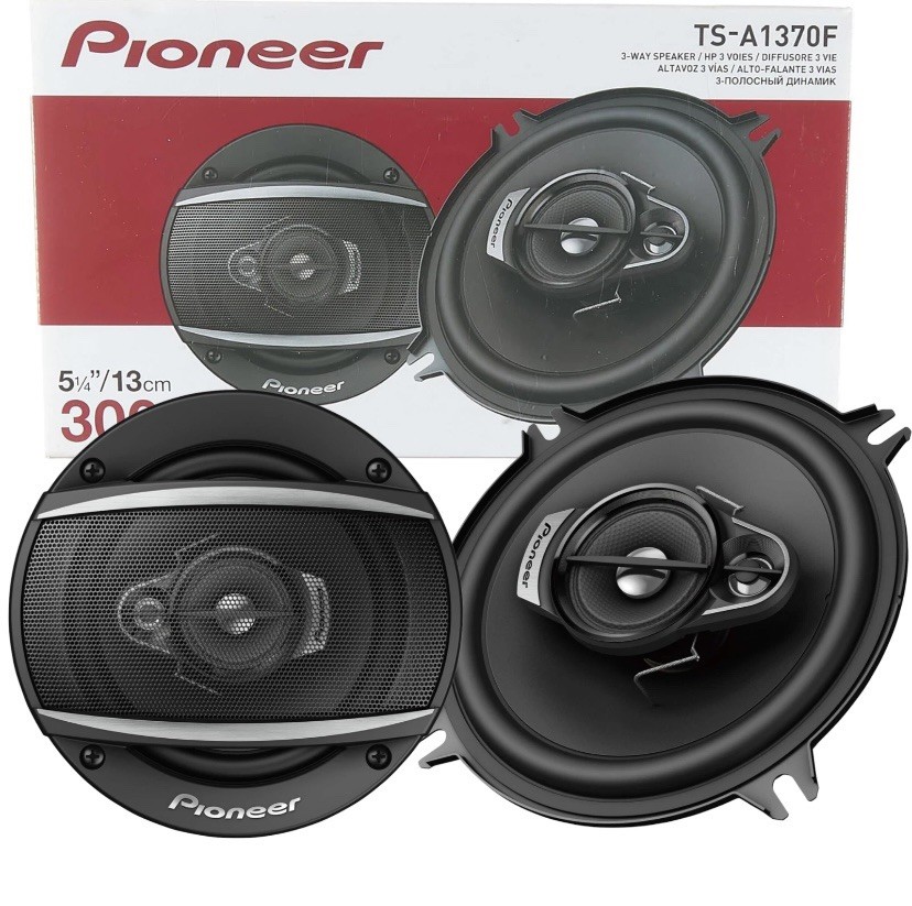 Pair Pioneer TS-A1370F 150 Watts 5.25″ 3-Way Coaxial Car Audio Speakers 5-1/4″