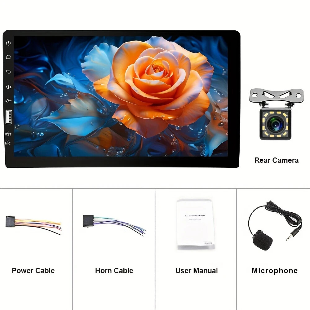 MP5 Android Auto Audio Interface Wired Mirror Display FM/AM Signal 4x45W Channel