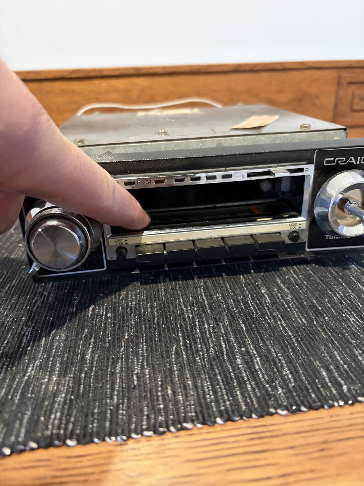 Vtg. 1970’s Craig Car Auto Under Dash Stereo 8-Track Player Model — Tested Work