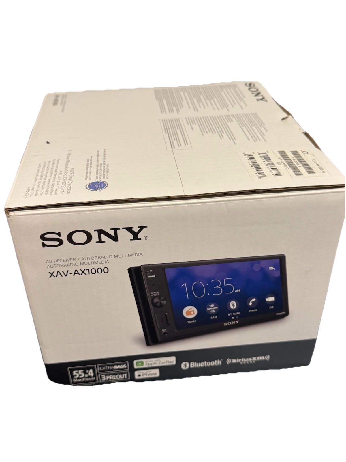 BOX AND INSTRUCTIONS ONLY! For Sony XAV-AX1000 Bluetooth Multimedia AV Receiver