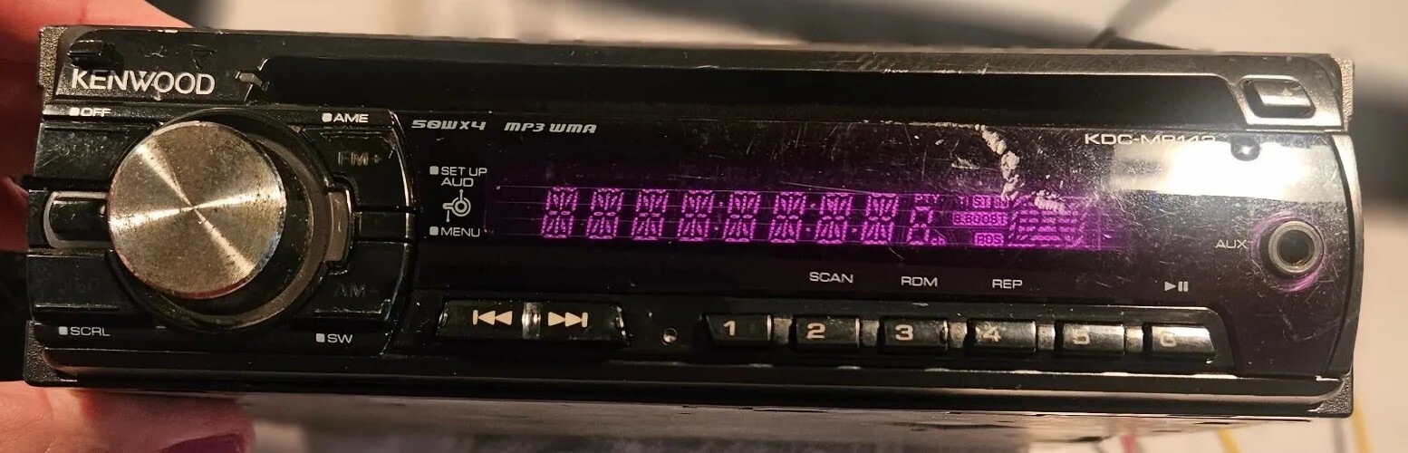 KENWOOD KDC-MP142 Car Stereo With Detachable Faceplate 2 Available