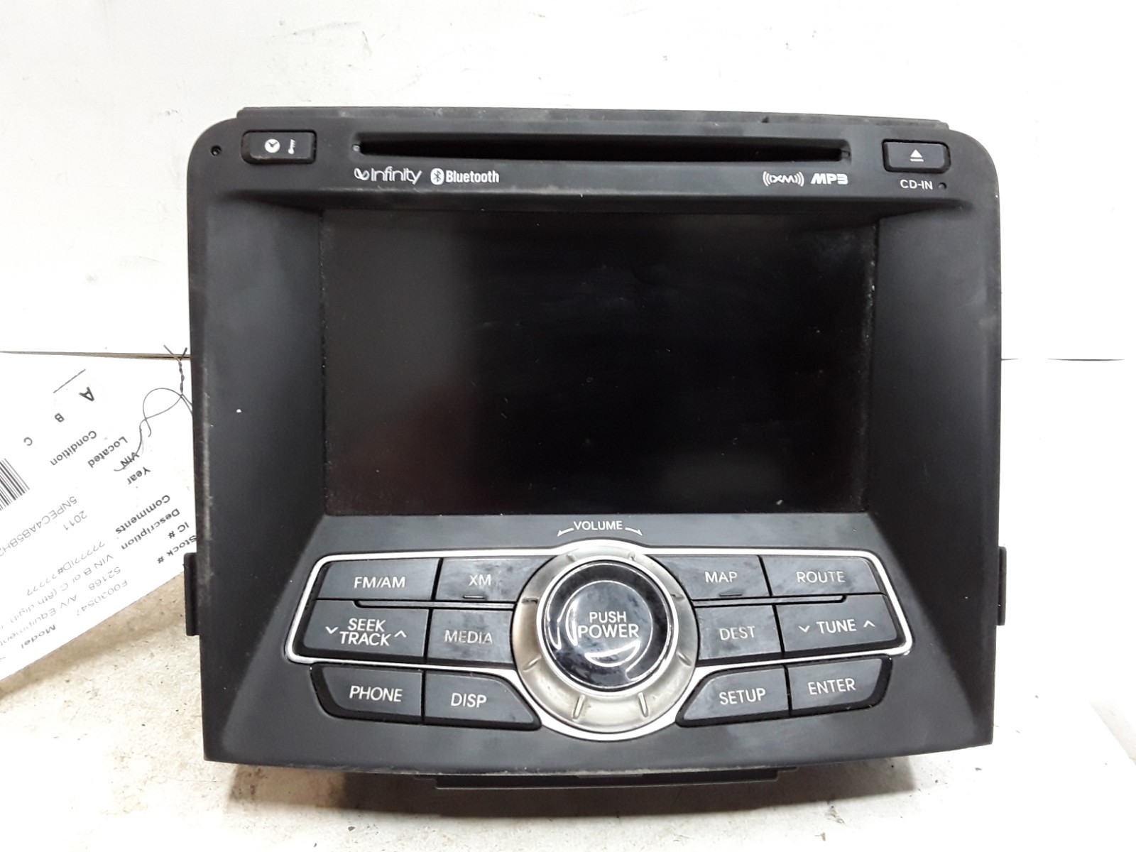 11 2011 Hyundai Sonata AM FM CD navigation radio OEM
