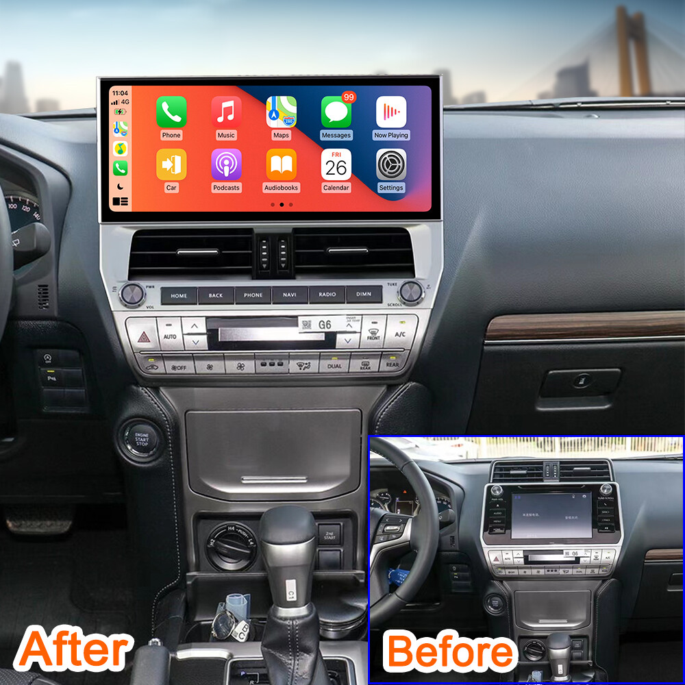 12.3Inch For Toyota Prado 2018-2022 Auto GPS Navi Stereo Radio Audio BT 4+32G