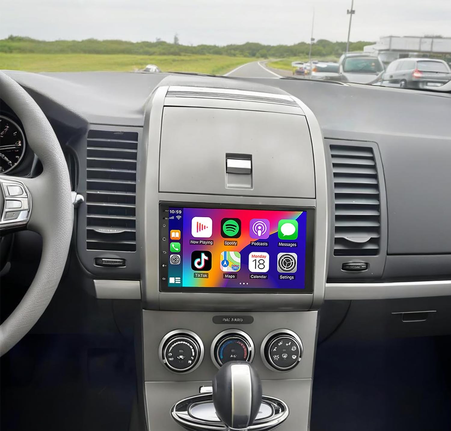For 2007-2012 Nissan Sentra 7″ Android 13 Carplay Car Stereo Radio GPS Navi Wifi
