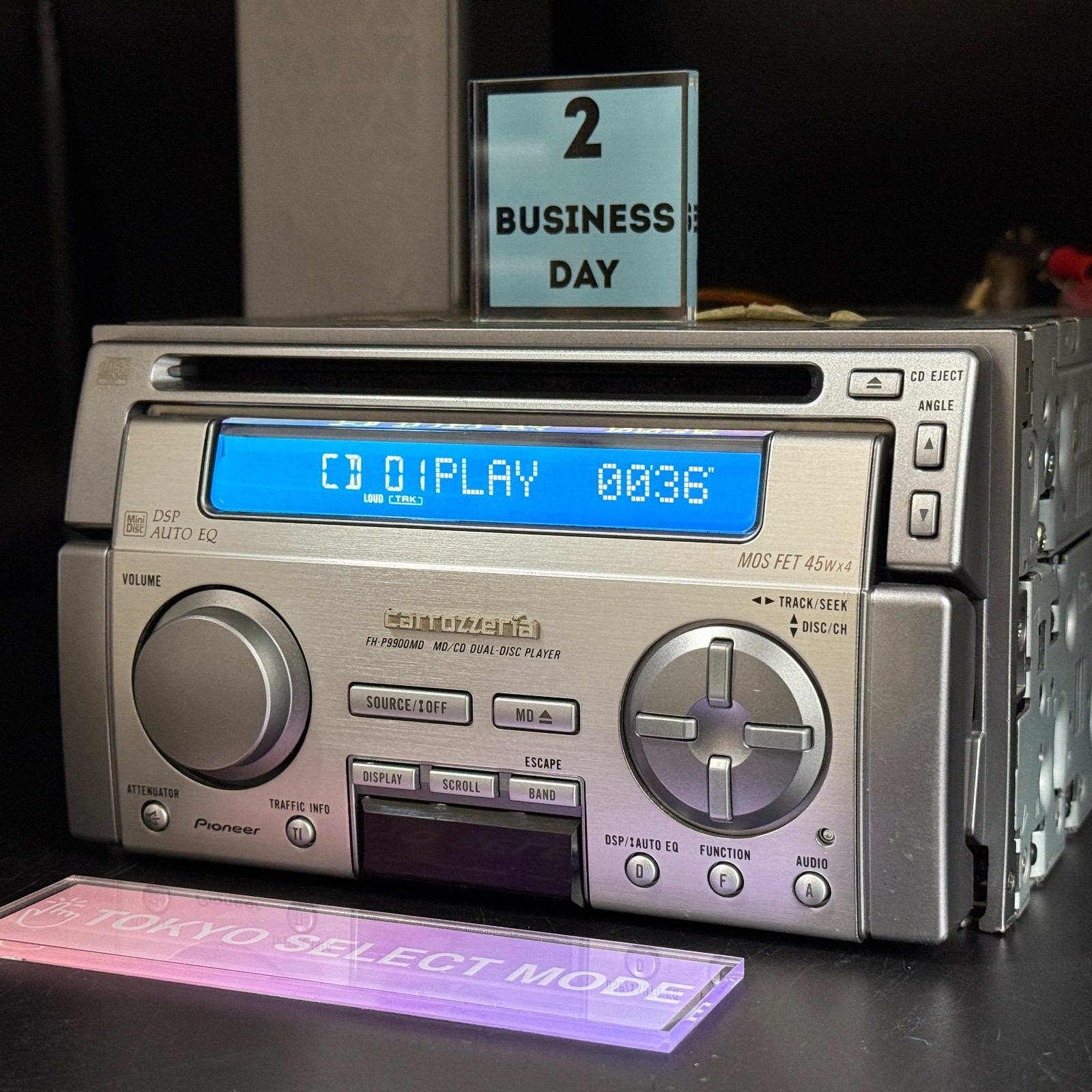 Pioneer Carrozzeria FH-P9900MD & CDX-P1210 12 Disc CD Changer 1999 Vintage Stock