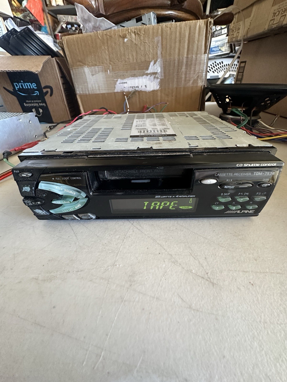 ALPINE TDM-7574 & CDM-7854, Radio Cassette & Radio CD, Both Tested And Working