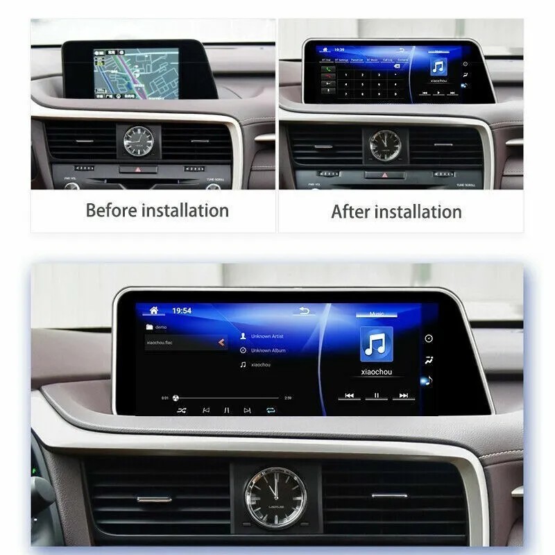 12.3″ Android 13 Car Radio Stereo GPS Maps Navi Carplay For Lexus RX 2016-2019