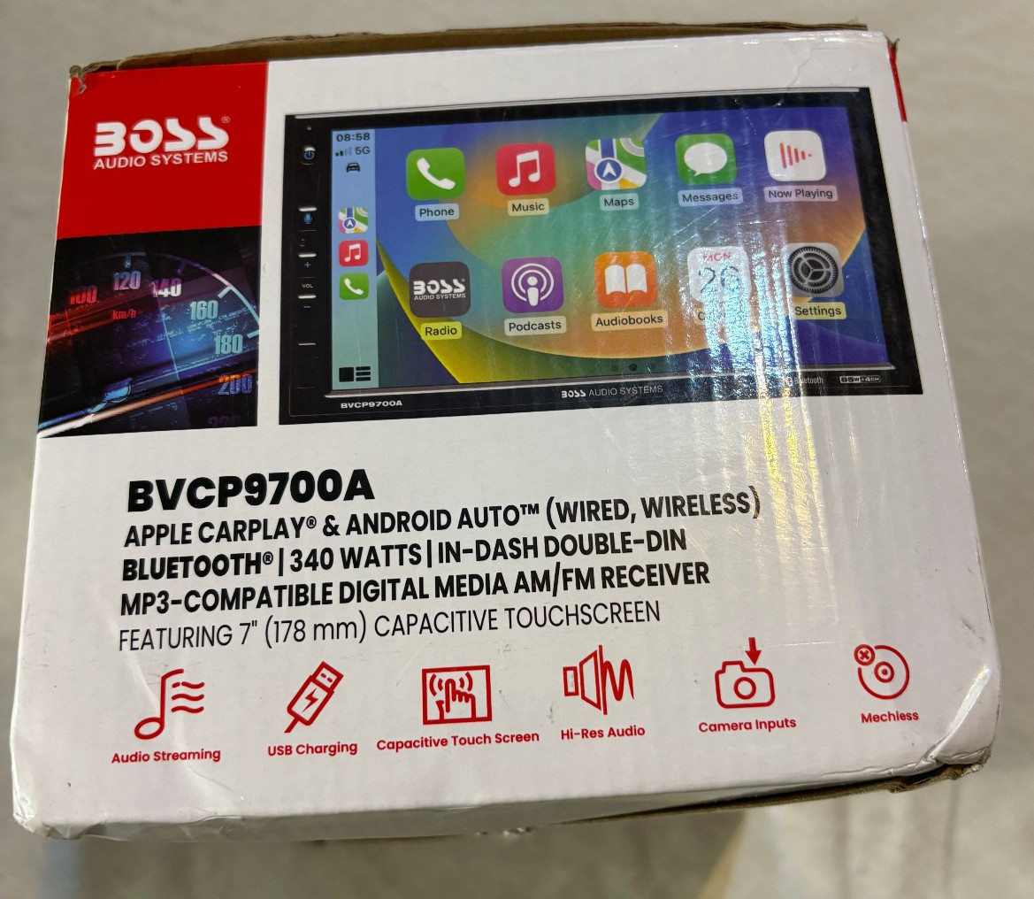 BOSS Audio Systems BVCP9700A Bluetooth Android & Apple CarPlay,Am/Fm Receiver