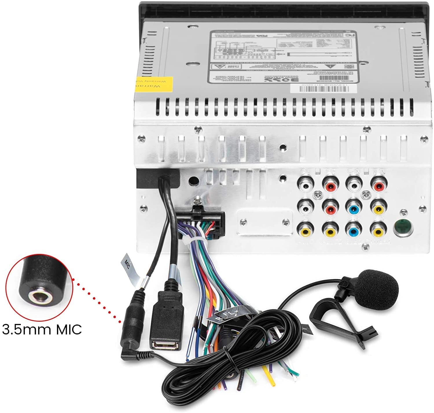3.5mm Microphone Assembly Mic for Car Vehicle Head Unit Stereo Radio GPS
