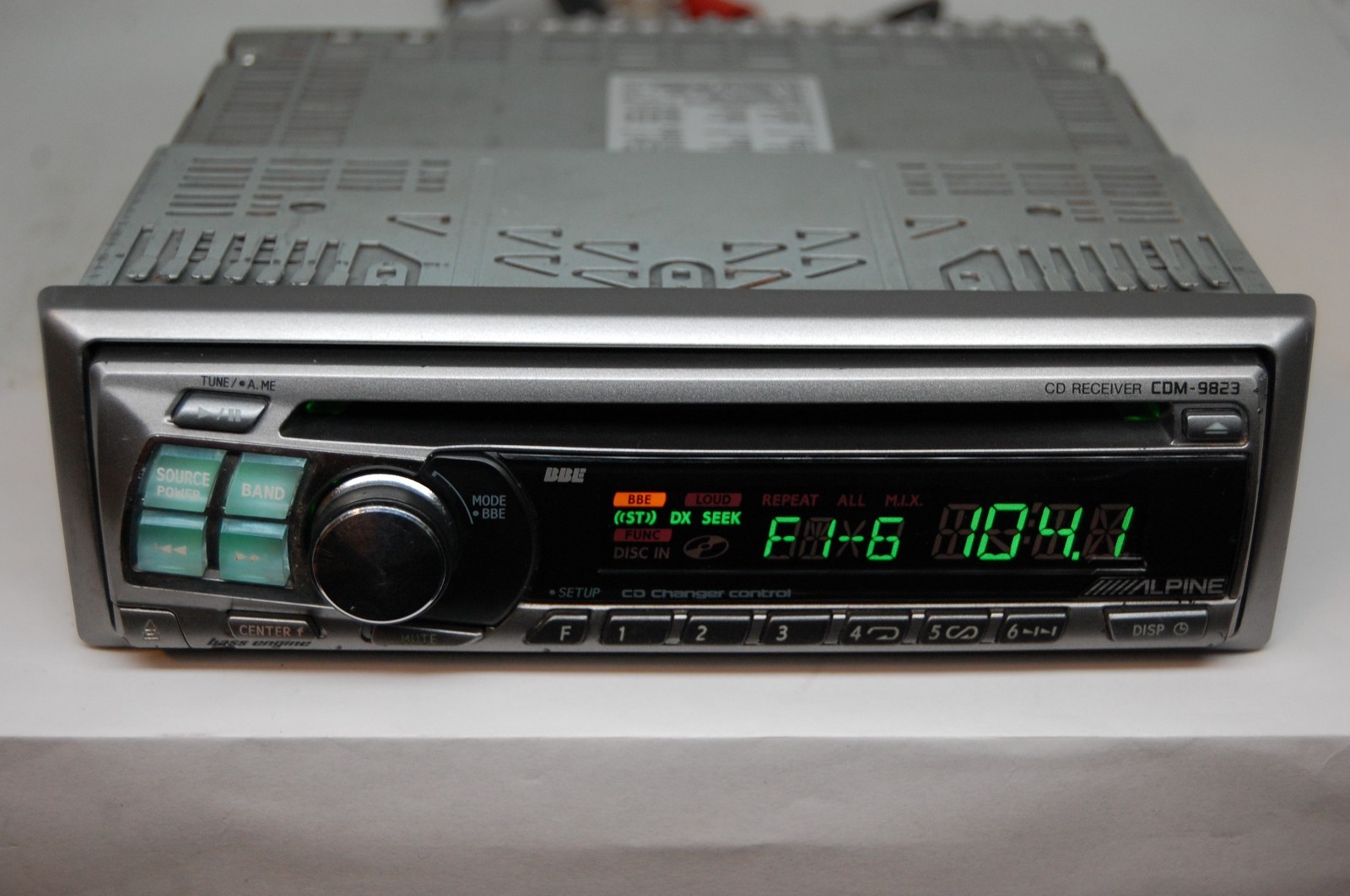 Vintage Alpine CDM-9823 AM/FM/CD player car stereo w/Bluetooth Ferrari Lambo