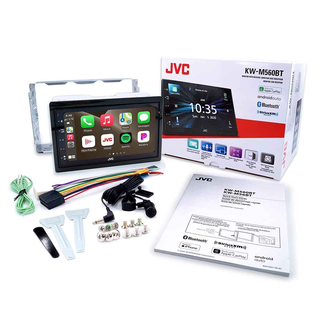 JVC KW-M560BT 2-DIN Mechless Digital Multimedia Receiver w/ 6.8″ Touchscreen