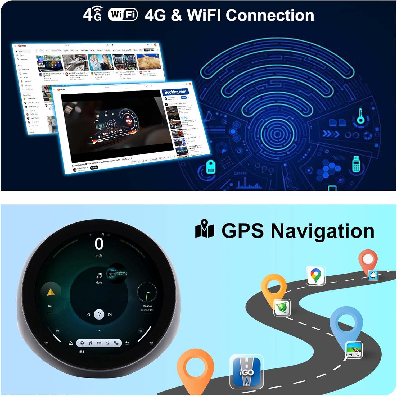 11.7″ For BMW Mini F60 2017-2023 Android Car Stereo Radio Carplay GPS Navi 64GB