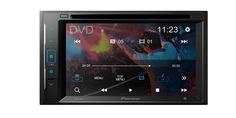 Pioneer AVH-240EX 6.2″ Touchscreen DVD Receiver + XV-30LCC License Plate Camera