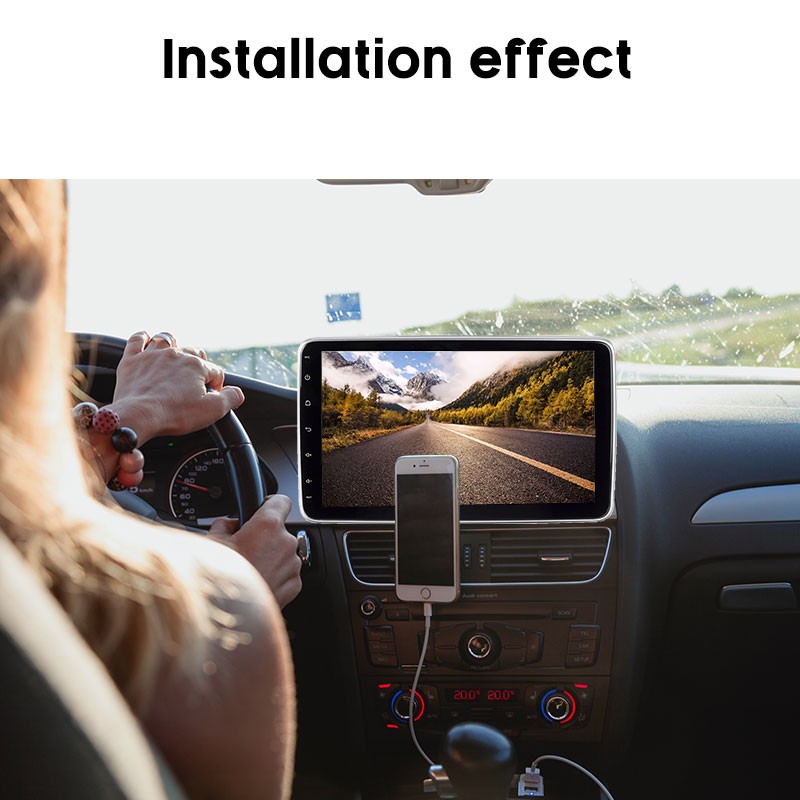 10.1-inch Navigator: Detachable 360° Rotating Head Single Spindle + USB ADAS DVR