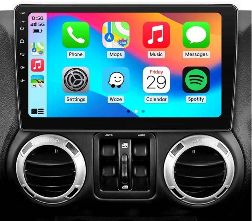 Android 15 Car Stereo Jeep Wrangler JK 2007-2018 CarPlay Touchscreen GPS NEW
