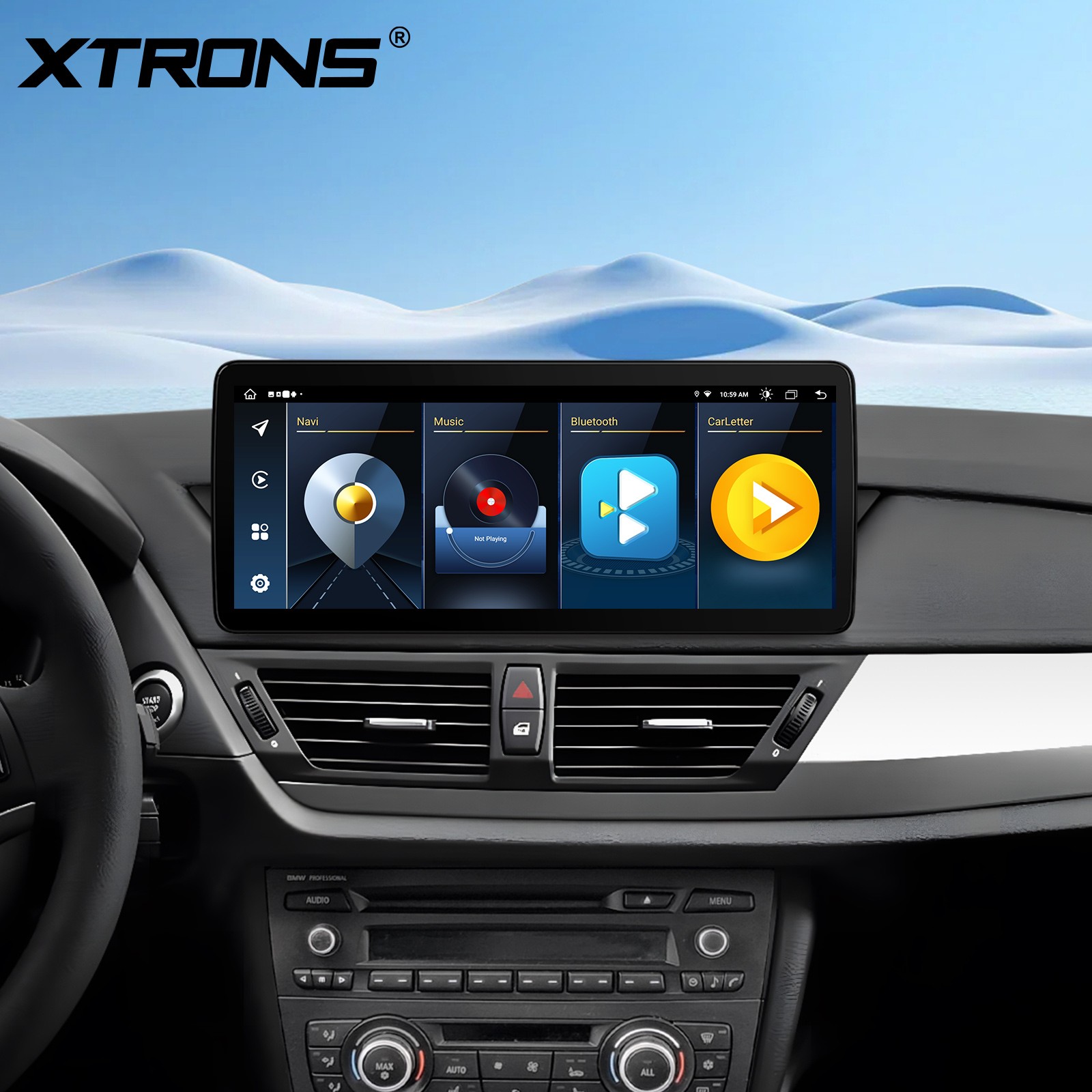 12.3″ Android 14 4G 8-Core 4+64GB CarPlay Car Screen Upgrade WiFi For BMW X1 E84