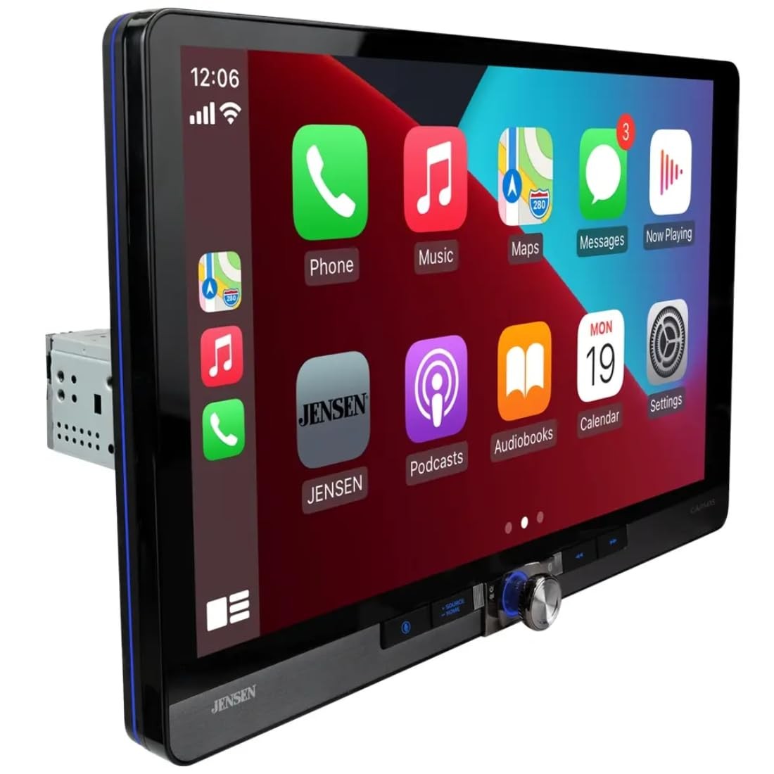 Jensen CAR1415 14″ Single DIN Floating Touchscreen Receiver