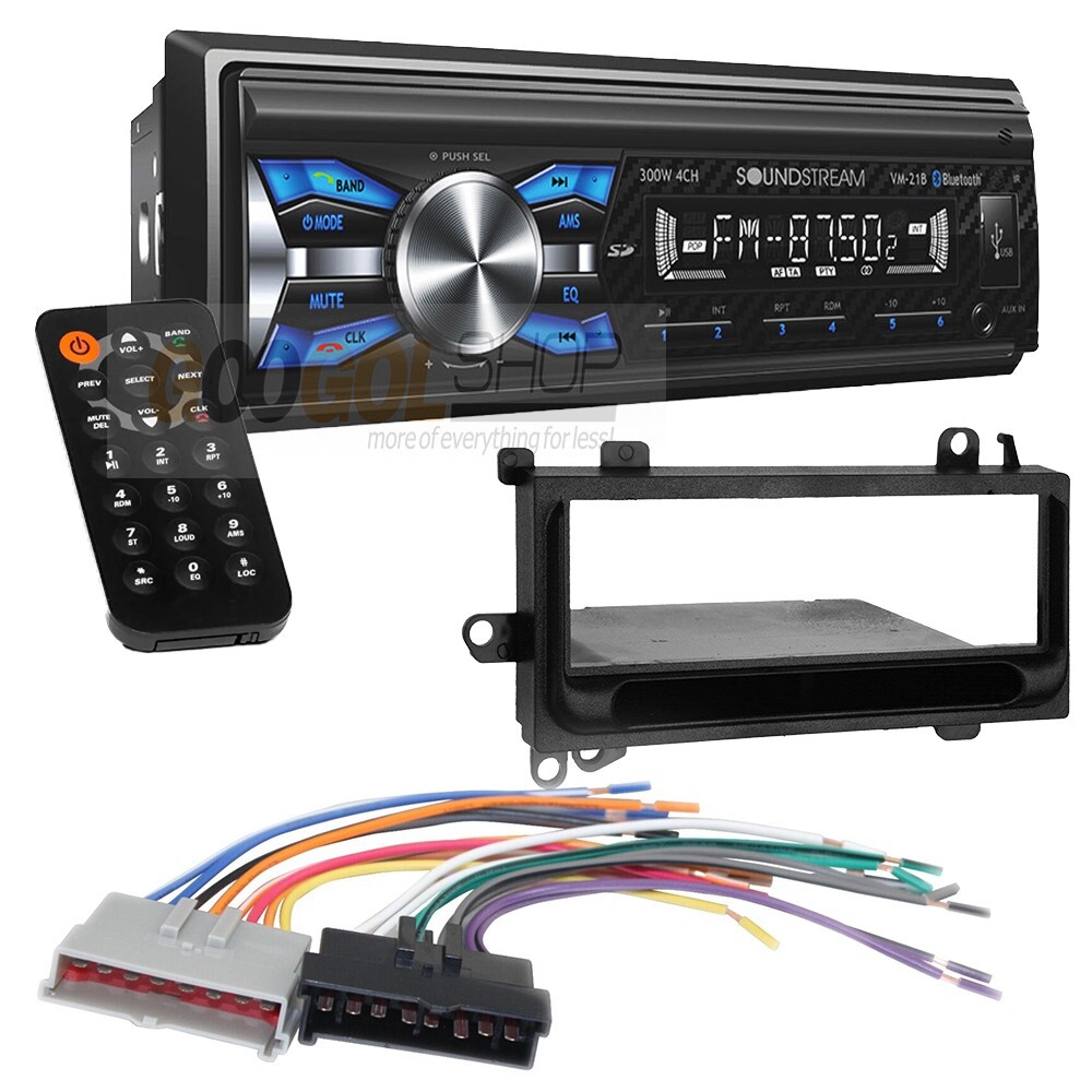 VM-21B Digital media Car Stereo Radio W/ install kit for 1986-1988 Ford Bronco 2
