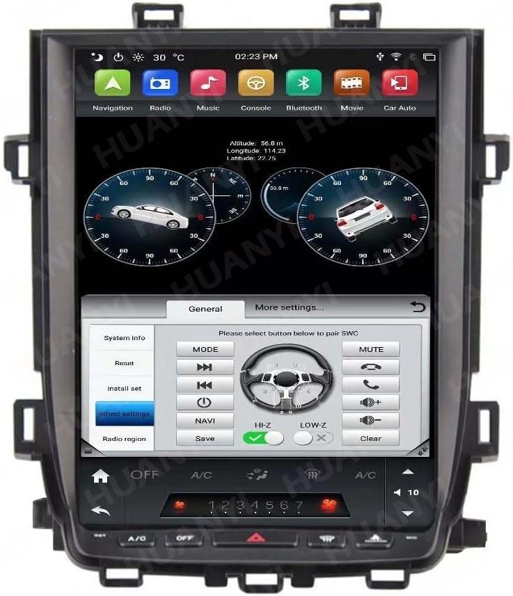 12.1″For Toyota Alphard A30 2008-14 Car Stereo Radio Tesla Style GPS Carplay 64G